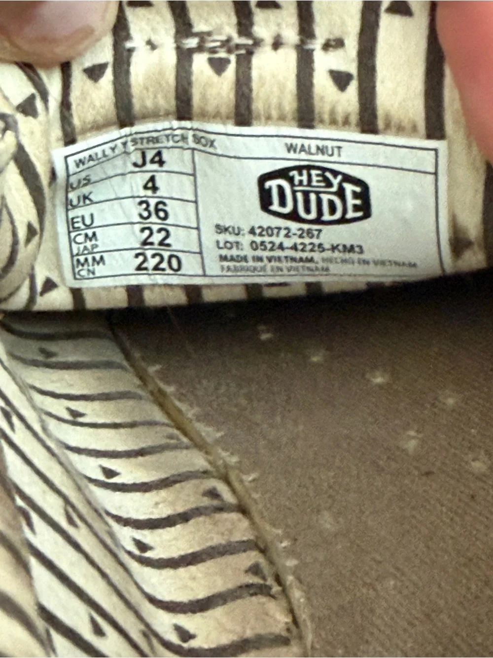 Hey Dude Kids Slip-On Sneakers in Light Gray Knit